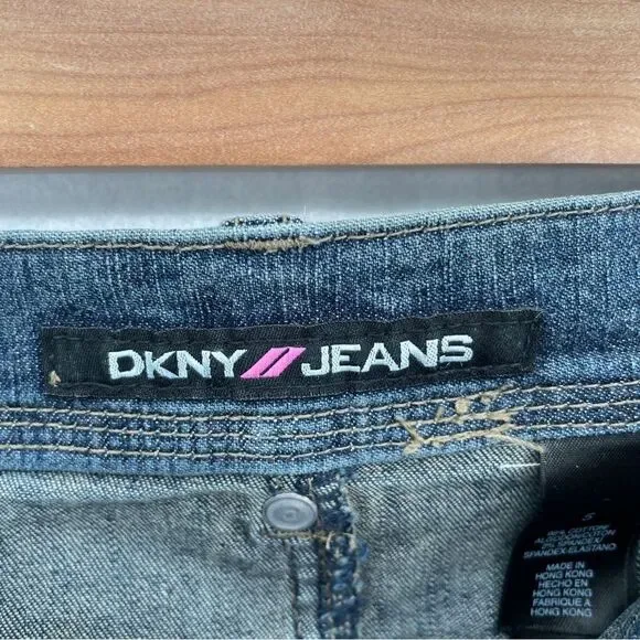 ~DKNY Women's Vintage Y2K Denim Midi Skirt 5 - Picture 4 of 8